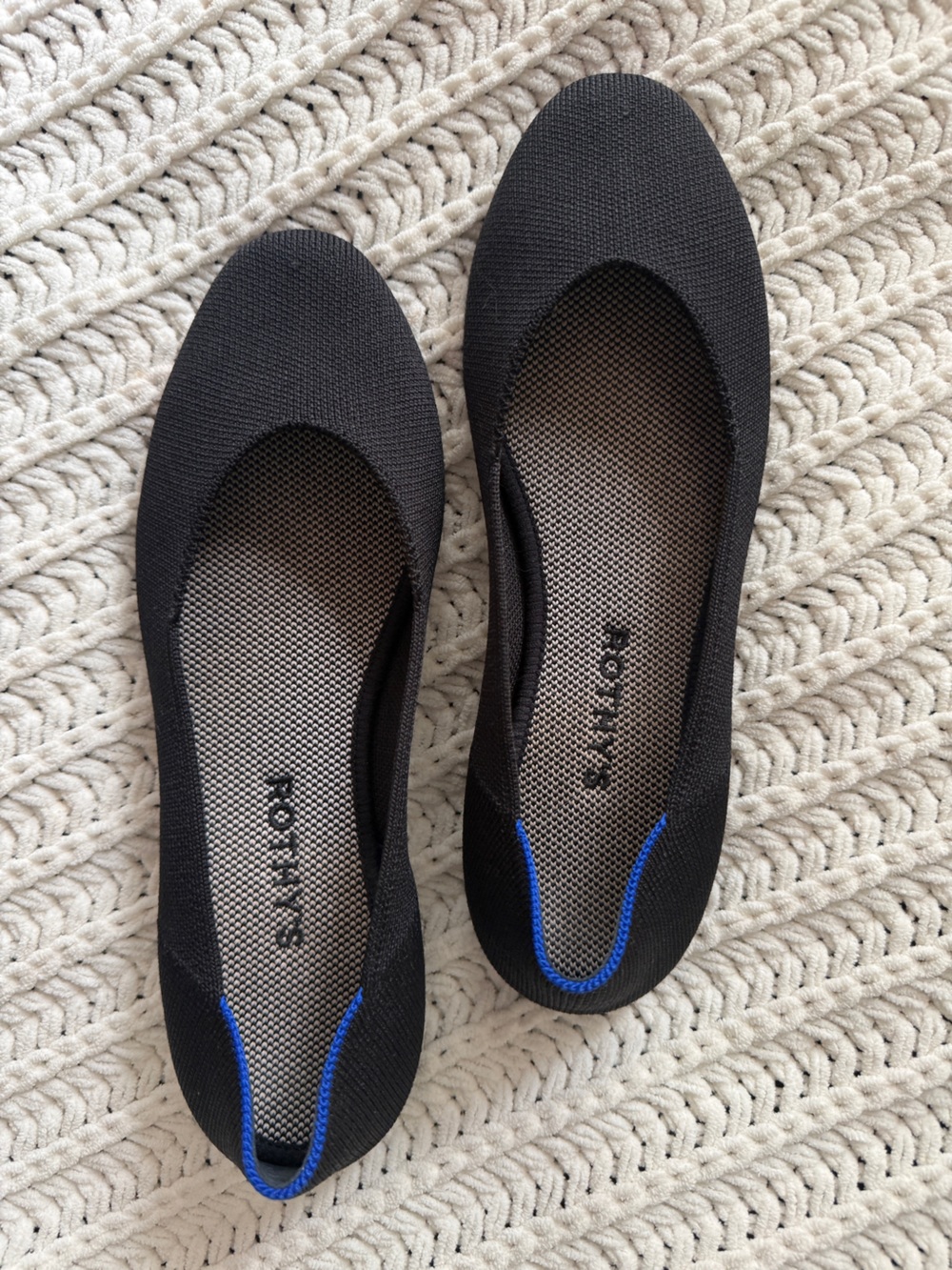 Rothy’s The Square Flat in Black - Picture 4 of 9